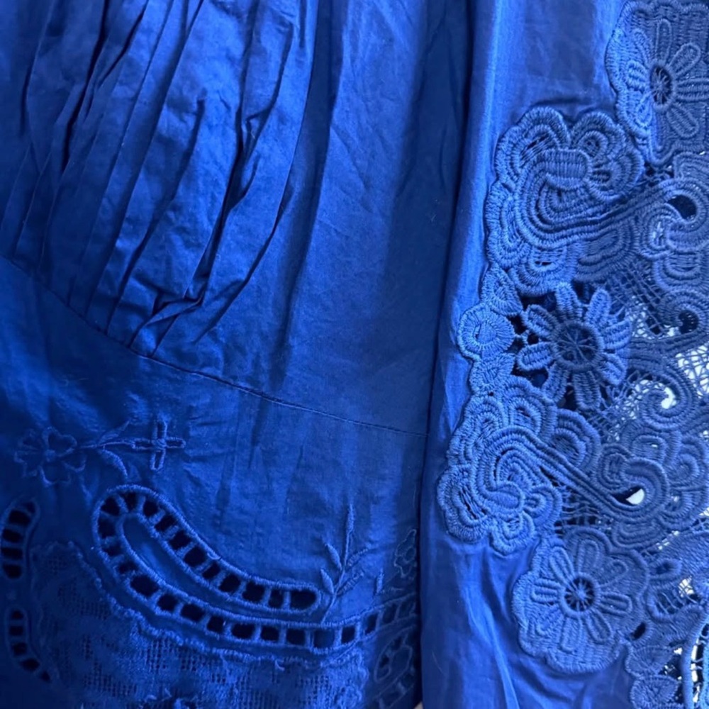 FARM Rio Women's Blue Embroidered Blouse - Picture 3 of 4